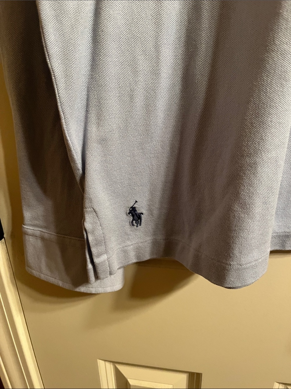 Polo by Ralph Lauren Light Gray Pique Polo Shirt - Picture 4 of 5